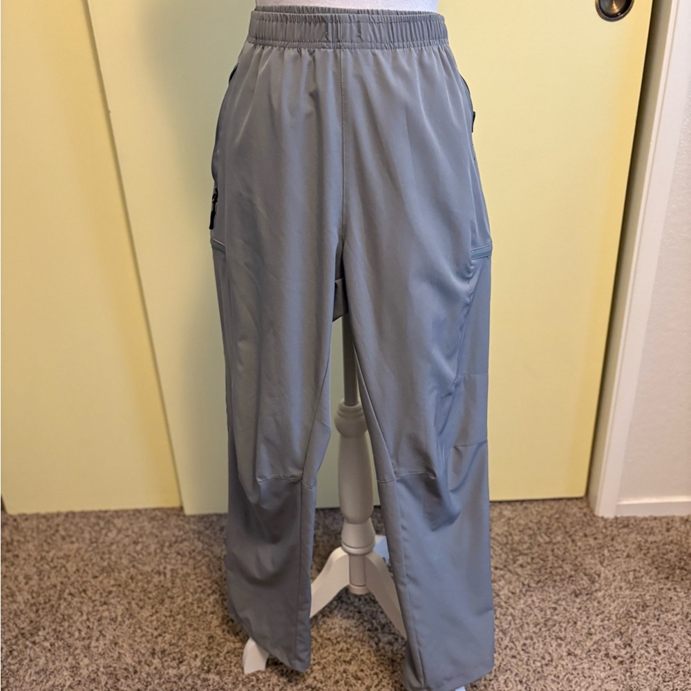 Santiny Men's Light Gray Cargo Pants